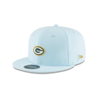 Blue Green Bay Packers Hat - New Era NFL Micro Stitch 9FIFTY Snapback Caps USA8397546